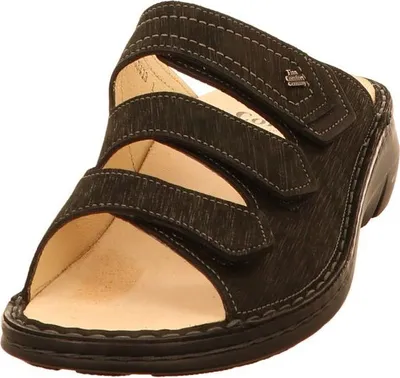 Produktbild von Finn Comfort Kailua (schwarz) - Damenschuhe Pantolette / Zehentrenner, Schwarz