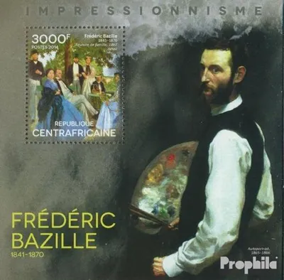 Produktbild von Briefmarken Zentralafrikanische Republik 2014 Mi Block 1206 (kompl. Ausgabe) postfrisch Frédéric Bazille