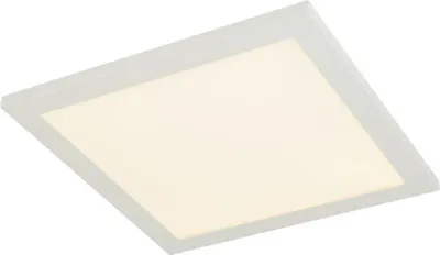 Produktbild von Globo Lighting Deckenleuchte Aluminium weiß, Acryl opal, weiß, LxBxH: 300x300x55mm, inkl. LED 18W 230V, 1800lm Source, 1200lm Output, 3000K