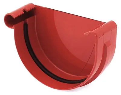 Immagine prodotto di BRYZA Grondaia frontale SINISTRA in plastica Ø 75 mm, rosso RAL 3011