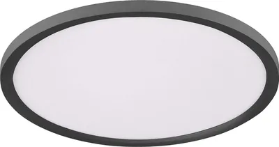 Produktbild von Just Light LED Deckenlampe "Flat" schwarz, 20 W, CCT Farbwechsel, Fernbedienung, Ø 40 cm, Wohnzimmer Deckenleuchte, Lampe
