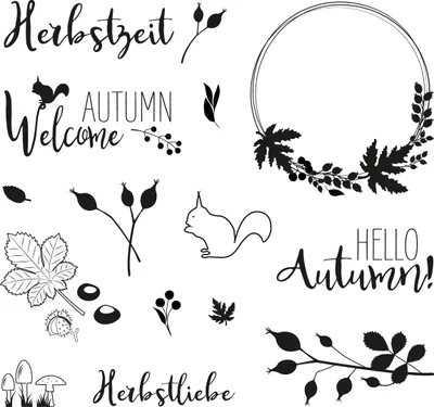 Produktbild von Clear Stamps "Herbstwald"