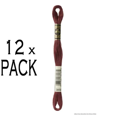 Immagine prodotto di 12x Filo da ricamo DMC Mouline Special 117MC -3858, 6 veli, 8m, PU