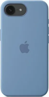 Image de Coque en silicone pour iPhone 16E, Bleu d'hiver, Protection élégante