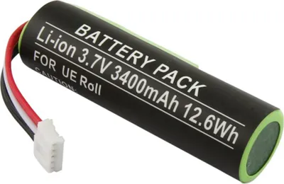 Produktbild von Avizar, Li-Ion Akku 3.7V 3400mAh für Logitech UE Roll / UE Roll 2 Speaker, Schwarz
