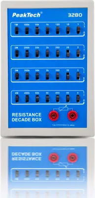 Produktbild von PeakTech P 3280 Widerstandsdekade | 1 Ω bis 11,111 MΩ | Präzises Labor-Messgerät für Elektronik & Ausbildung