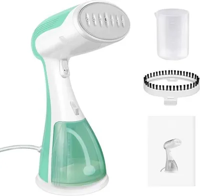 Obrázek produktu pro Clothes Styler Laziel - ruční napařovač s výkonem 4800 W - na oděvy a záclony - nádržka na 300 ml - kompaktní a cestovní velikost