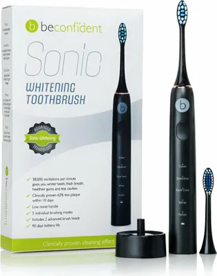 Zdjęcie produktu dla Beconfident Soniczna elektryczna wybielająca szczoteczka do zębów Black-Rose Gold