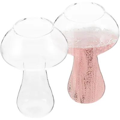 Image de Solidchoice - Lot de 2 verres à cocktail en forme de champignon, idéal pour les fêtes