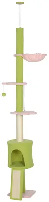 Productafbeelding van PawHut Kraboom, verstelbaar in hoogte (200-240 cm), met hangmat en hol