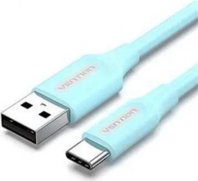 Produktbild von Vention COKSF, 1 m, USB A, USB C, USB 2.0, 0,48 Gbit/s, Blau