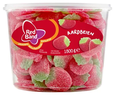 Produktbild von Red Band Weingummi-Erdbeeren 150 Stück Lakritz