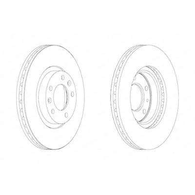 Produktbild von 2 Bremsscheibe FERODO DDF1132 PREMIER für CITROËN PEUGEOT CITROËN/PEUGEOT