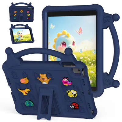 Obrázek produktu pro Dětské pouzdro pro iPad Pro 10,5 (2017) 10,5" nárazuvzdorné EVA pouzdro s rukojetí a funkcí stojánku Tmavě modrá