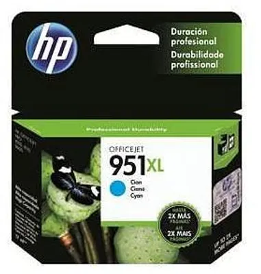 Obrázek produktu pro HP 951XL Azurová originální inkoustová kazeta s vysokou výtěžností, Azurová, Inkoust na pigmentové bázi, 24 ml, 1 kusů, 1500 str.
