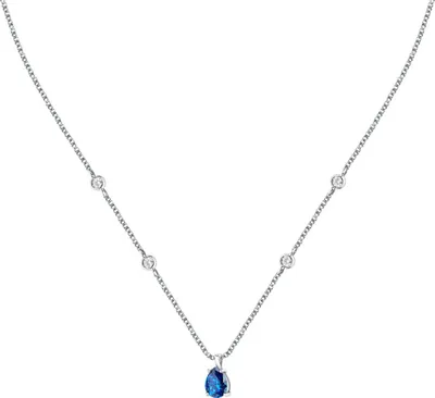 Immagine prodotto di Elegante collana in argento con zirconi Tesori SAIW191