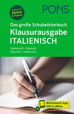 Produktbild von PONS Das große Schulwörterbuch Klausurausgabe Italienisch
