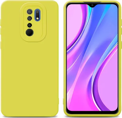 Produktbild von Cadorabo Hülle für Xiaomi RedMi 9 Schutz Hülle in Gelb TPU Silikon Etui Case Handyhülle