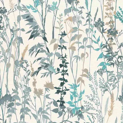 Produktbild von Erismann Vliestapete 10258-18 Casual Chic, Floral türkis, 10,05 x 0,53 m