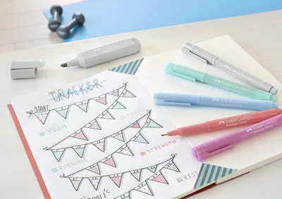 Image de FABER-CASTELL Faserschreiber Broadpen pastellgrau 10Stk.