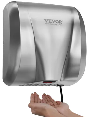 Produktbild von VEVOR Händetrockner 1300W Elektrischer Handtrockner 7-10s Trocknungszeit Kommerzieller Wandhandtrockner Handfön mit HEPA-Filter 99,97% Filtrationseffizienz Lufthandtrockner Küche Badezimmer Toilette
