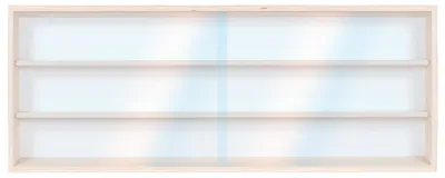 Produktbild von Sammlervitrine Holz 3 Fächer 90 cm x 30 cm x 8,5 cm - V90.3