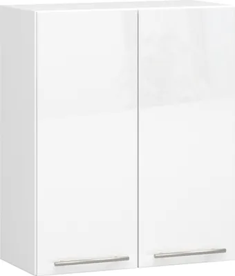 Produktbild von Hängeschrank Küchenschrank AKORD OLIWIA modular W60 Weiß 60 cm 2 Türen 2 Ebenen Front Weiß Hochglanz B60 x H72 x T30 cm