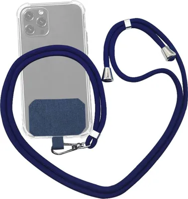 Produktbild von Universal Handykette - Handy Kette zum Umhängen - Smartphone Strap Dunkelblau