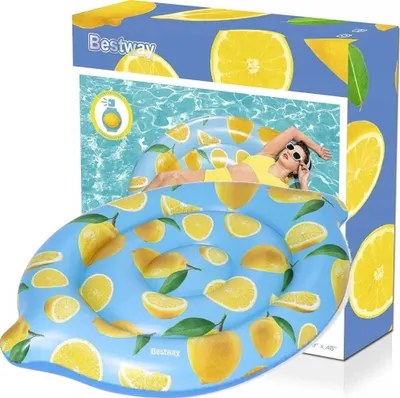 Productafbeelding van Bestway 43392, Blauw, Groen, Geel, Opblaasbaar luchtbed, Met afbeelding, PVC, Jongen/meisje, Citrusprint