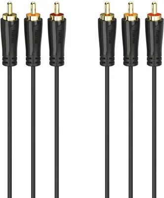 Produktbild von Audio-/Video-Kabel, 3 Cinch-Stecker - 3 Cinch-Stecker, vergoldet, 3,0