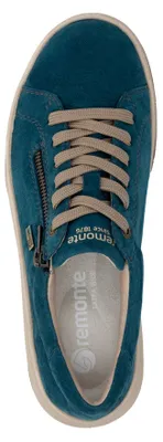 Produktbild von Remonte Damen Sneaker aus Leder mit Reißverschluss und remonteTEX D3Q00, Größe:42 EU, Farbe:Blau