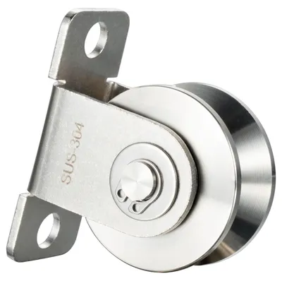 Imagen del producto de Rodamiento de bolas con capacidad para 2 rodamientos, diseñado para cables de acero de 12 mm, con una capacidad de carga de 500 kg