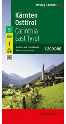 Produktbild von freytag & berndt Straßenkarte Kärnten - Osttirol 1:200.000