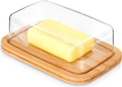 Produktbild von Bambus Butterdose mit Frischedeckel und Klassikdesign
