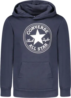 Produktbild von Kinder blaues Kapuzen-Sweatshirt - Langarm mit Tasche und Print