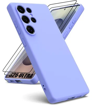 Image de Coque + 2 Verres Trempés pour Samsung Galaxy S25 Ultra - Protection Ultra Slim Antichoc Anti-Rayures - Violet Foncé