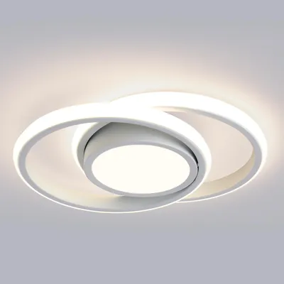 Produktbild von [2 Stücke]LED Deckenleuchte Weiß Runde 24W Natürliches Weiß 4000K Deckenlampe Lampen Für Schlafzimmer, Küche, Flur, Gang, Restaurant Durchmesser 30 CM