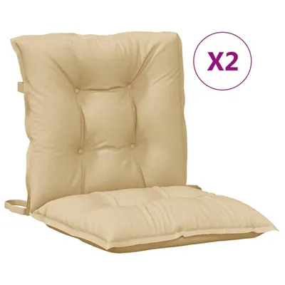 Immagine prodotto di vidaXL Cuscini per schienale basso 2 pz. Tessuto Melange Beige 100x50x7 cm