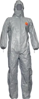Produktbild von Dupont Schutzoverall Typ 3/4/5/6 Tychem 6000 F, grau, Unisex-Größe: M