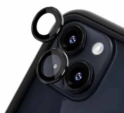Zdjęcie produktu dla Rhinoshield, odporna na zarysowania folia ochronna na aparat do Apple iPhone 14 / 14 Plus, czarna