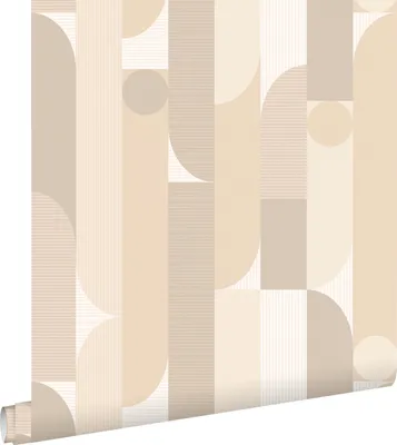 Immagine prodotto di ESTAhome carta da parati forme geometriche beige 50 x 900 cm