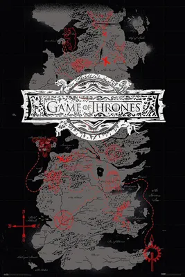 Produktbild von Game of Thrones - Poster - Map + 1 Ü-Poster der Grösse 61x91,5cm