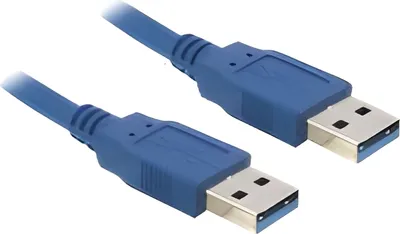 Zdjęcie produktu dla DeLOCK 0.5m USB 3.0, 0,5 m, USB A, USB A, USB 3.2 Gen 1 (3.1 Gen 1), Męska/Męska, Niebieski