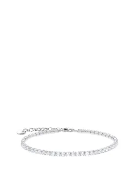 Image de Bracelet de tennis avec pierres blanches argent