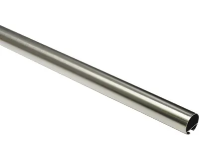 Obrázek produktu pro Gardinia záclonová tyč s vnitřním běhounem I Ø 25 mm vzhled nerezové oceli 160 cm