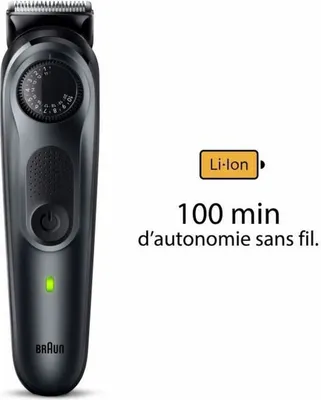 Produktbild von Braun Series 5 BT5450, Rotationstrasierer, Schwarz, Drehregler, Berührung, 0,5 mm, Akku, Lithium-Ion (Li-Ion)
