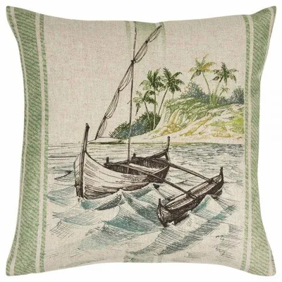 Produktbild von Pad Kissenhülle Playa Boat Green (45x45cm)