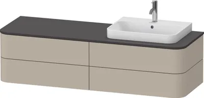 Produktbild von DURAVIT HP4973R60600010 WTU HappyD2+ wandh.,408x1600x550mm