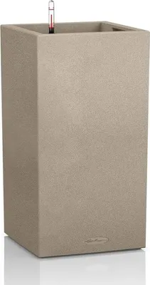 Obrázek produktu pro Lechuza Samozavlažovací květináč Canto Stone Tower průměr 30 cm, výška 56 cm, písková béžová
