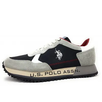 Produktbild von US Polo Herrenschuhe sportlicher Schnürer Grau Freizeit, Schuhgröße:41 EU